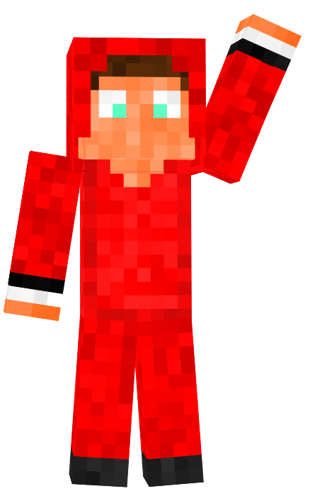 A render of my Minecraft skin waving